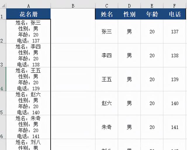 Excel中如何快速将具有多个换行内容的单元格拆分为多个单元格