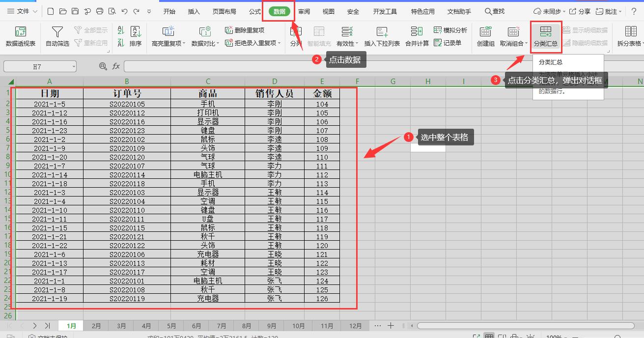 Excel 如何快速生成汇总表，对数据信息进行分类汇总，真的很简单