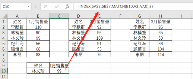 INDEX函数的多区域引用，你会吗？