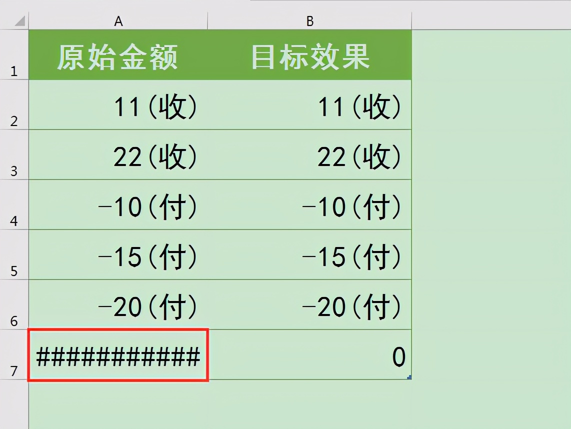 Excel中如何根据数值的正负自动添加后缀？