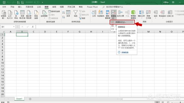 excel中如何利用数据有效性设置下拉菜单？