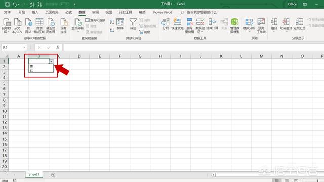 excel中如何利用数据有效性设置下拉菜单？