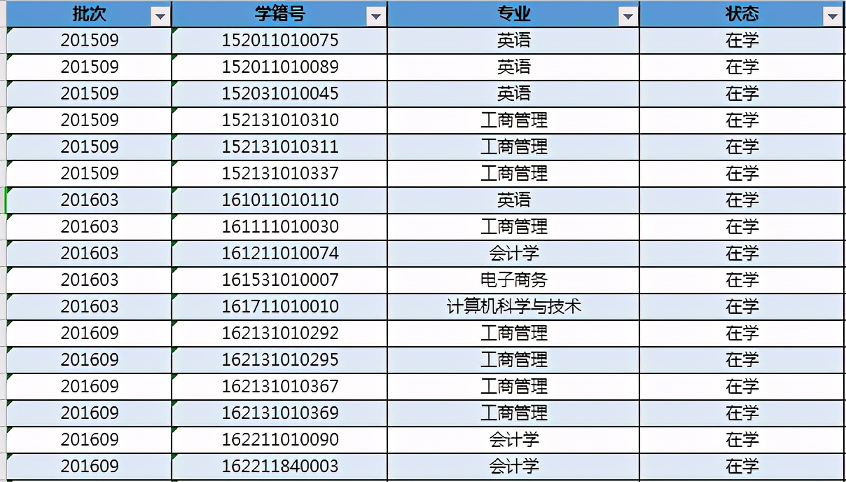 Excel教程：一秒钟快速隔行填充颜色