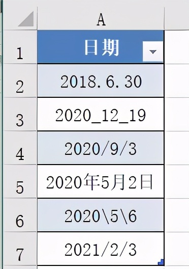 Excel中遇到很多不规范日期，如何快速统一整理？