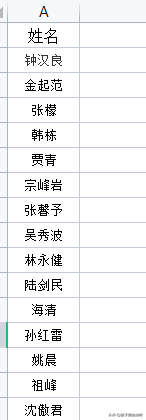 如何将word中排列的名字转变到Excel中整齐排列呢？