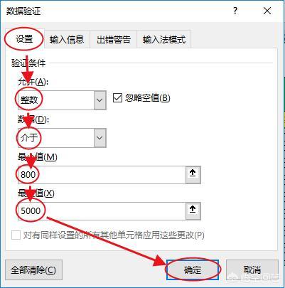 如何在Excel中圈选出大于5000或小于800的数据？