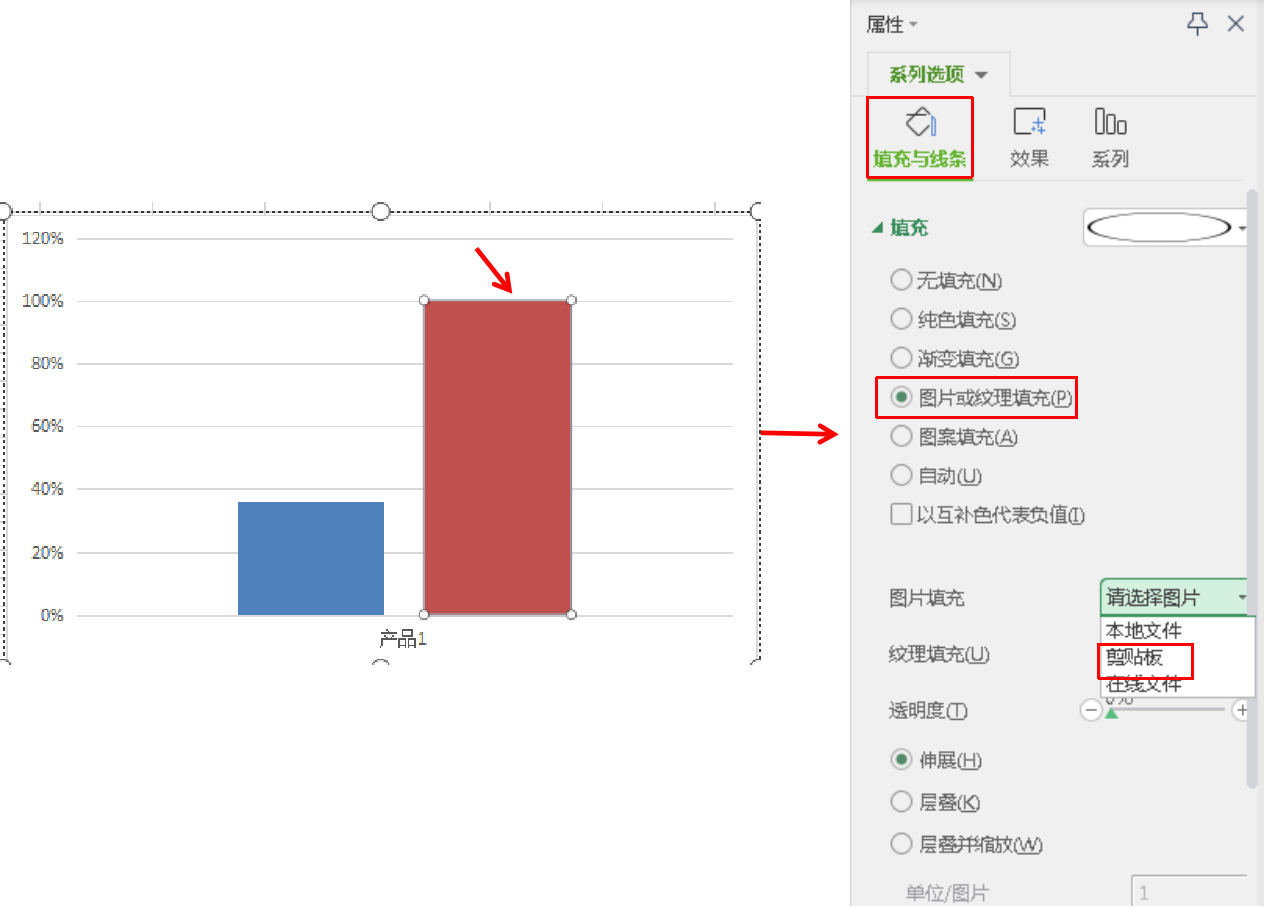 Excel如何制作水滴状百分占比图？