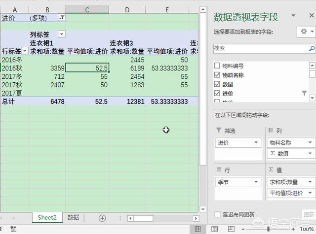 excel中如何创建多条件汇总的数据透视表？