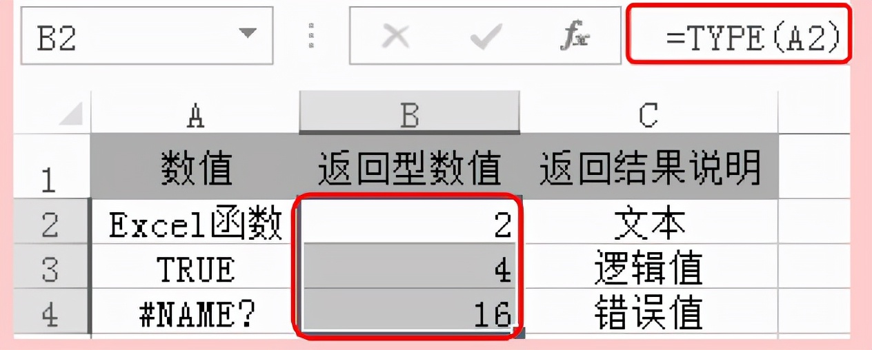 Excel信息函数TYPE/N用法和实例教程