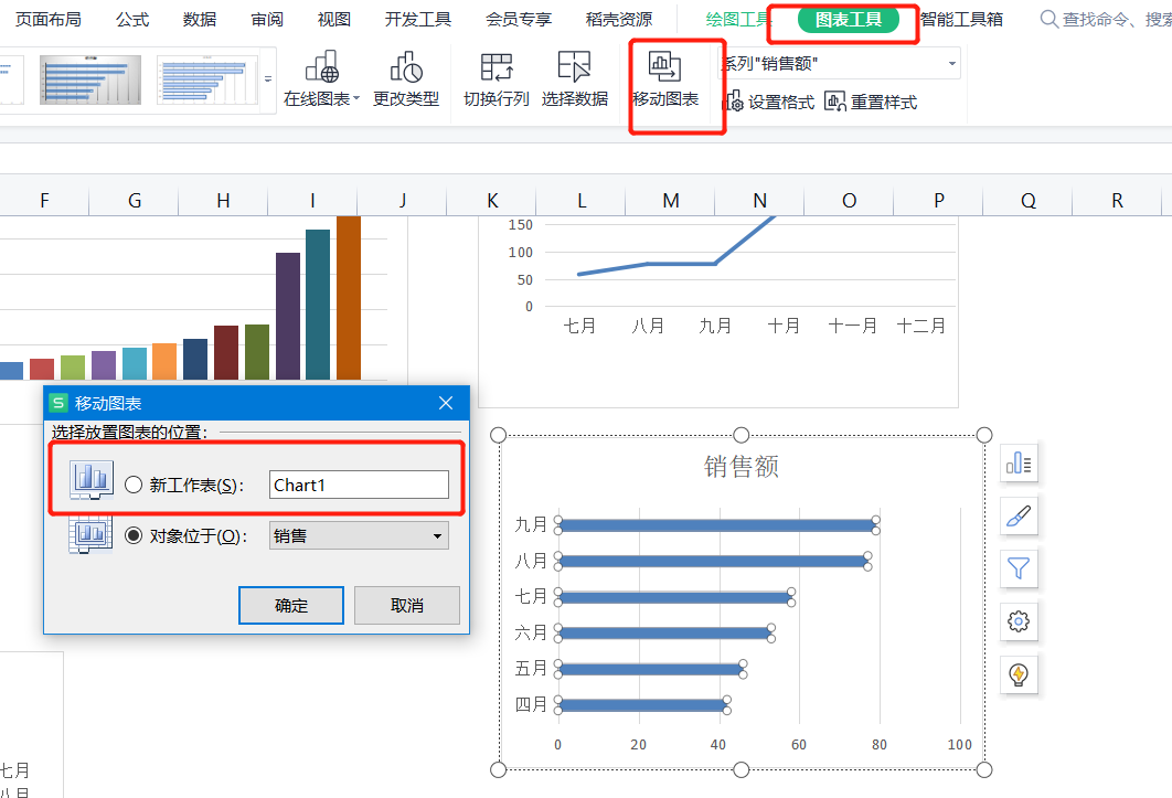 WPS表格系列课程之图表类型和图表更改基础操作