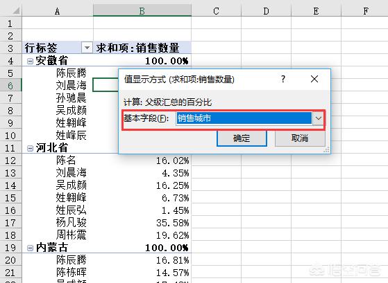 excel百分比怎么算（数据透视表计算百分比的方法）-天天办公网