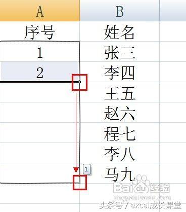 表格编号怎么自动排列下来（excel中自动序号函数）-天天办公网