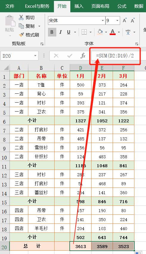 excel表格怎么求和（excel中多种求和方法总结）-天天办公网